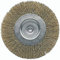 Bellota - Brosse de bricolage circulaire en acier laitonné. Fil de fer ondulé