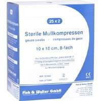 Mullkompressen 10x20 cm steril 8-fach, 5X2 St