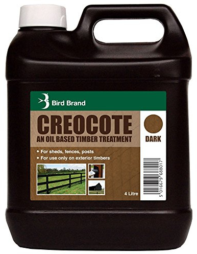Bird Brand BIRCREDARK4 4 Litre Creocote Timber Treatment