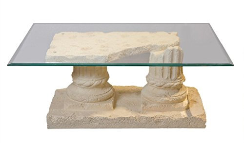 Antikes Wohndesign Couchtisch Wohnzimmertisch Glastisch
