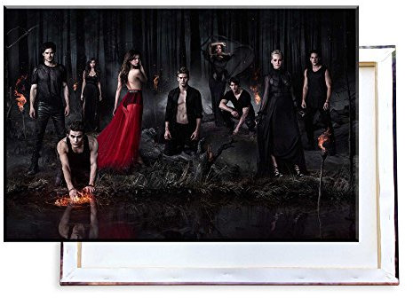 Unified Distribution The Vampire Diaries - 100x70 cm - Bilder & Kunstdrucke fertig auf Leinwand aufgespannt und in erstklassiger Druckqualität