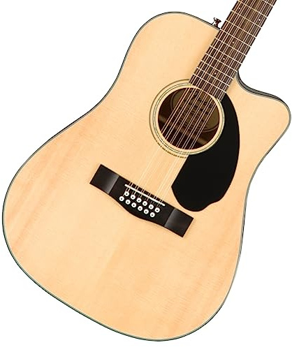 Fender CD-60SCE Dreadnought 12 String Acoustic Electric Guitar, Walnut Fingerboard, Natural