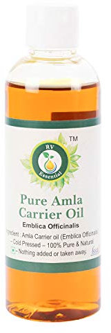 R V Essential Reines Amla Öl 100ml (3.38 Unzen) - Emblica Officinalis (100% reine und natürliche seltene Herb Series) Pure Amla Oil