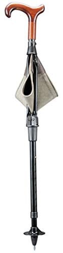 Stock-Fachmann® Jagdsitzstock Sitzstock Mit Derbygriff Aus Buche Höhenverstellbar