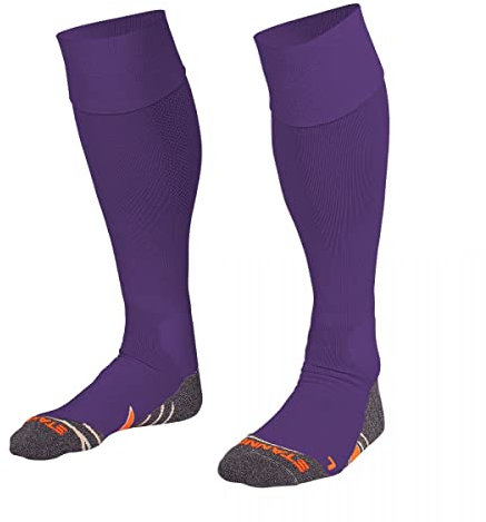 Stanno Sports Socken - Uni Sock II - Socken mit Atmungsaktivem Kapazität und Knöchelschutz - Sportsocken - Anatomische Socken mit linken/rechten Indikatoren - Lila - Größe 36/40