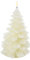 Piffany Copenhagen UYUNI Lighting LED-Kerze mit patentierter flackernder Flamme, elegantes und minimalistisches Design mit Echtwachsbasis ULXTIV21 Ivory Christmas Tree 11 x 21 cm