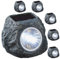 6 x Solarleuchte Stein LED Solar Garten Wegleuchte Beleuchtung Lampen 6,5 x 6 x 5 cm (6 x Solarleuchte)
