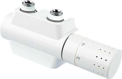 Simplex Ventil-Armaturen Set Multiblock Universal - Eck- und Durchgangsform (Weiß) - F12160: Effiziente Heizungsregelung und einfache Montage.