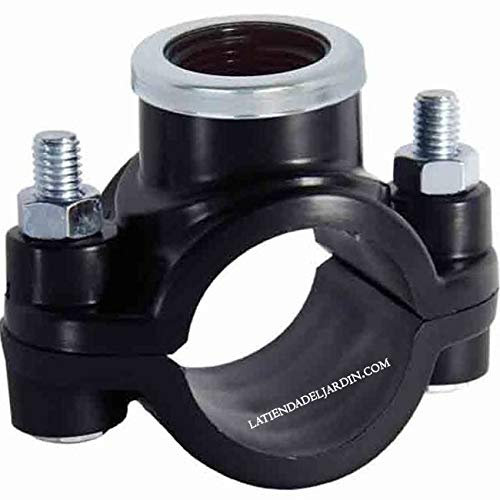 Suinga COLLARIN de RIEGO REFORZADO 25 mm x 1/2. Utilizado en la instalación de elementos de riego como aspersores, difusores o riego por goteo. Incluye anillo de refuerzo.