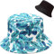 XYIYI Blau Banane Blatt Reversibel Fischerhüte Anglerhut Sonnenhut Für Damen Mädchen