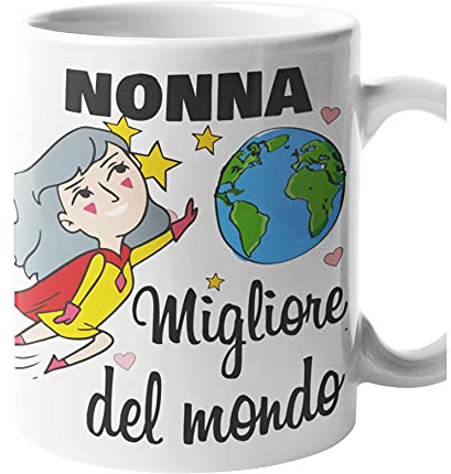 tazza mug Nonna sei la migliore del mondo idea regalo per la Nonna