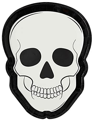 Ginger Ray FRI-127 Halloween-Teller, weiß