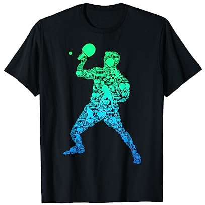 Tischtennis Ping Pong Jungen Kinder Männer T-Shirt