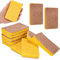 PHOGARY Esponja de Cocina Natural Biodegradable Eco Antiarañazos Compostable Sisal de celulosa y Esponja de Coco, Paquete de 12 (Coco Luz Brwon)