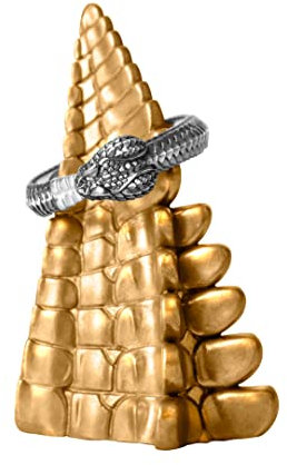 COPPERTIST.WU Krokodil Ringhalter | Messing Tischdekoration Ringablage Kreativer Tierschwanz Ring Lagerung Handwerk Ornament Ein Geschenk für Familie, Freunde und Freundinnen