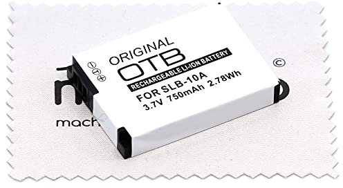 Batterie de Remplacement pour Samsung ES55, ES60, L100, L200, M100, NV9, PL50, PL55, PL60, PL70, WB200F, WB500, WB700, WB800F (Remplace SLB-10A / BN-VH105) avec Chiffon de Nettoyage d'écran mungoo