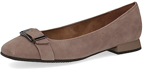 CAPRICE 9-22105-41, Bailarinas con tiras para Mujer, Marrón (Mud Suede), 39 EU