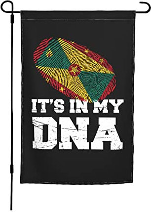 Bandera Pirata Bandera De Granada Orgullo Caribe Está En Mi Adn 30X45cm Banderas De Jardín Duradero Bandera Decorativa De Patio Personalizado Banderas De Exterior