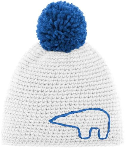 Eisbär Jay Pompon Mütze White-Lapis/Lapis