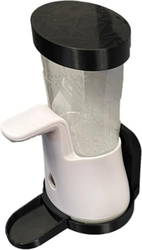 Wandhalterung,Halterung mit Tropfschale kompatibel mit Sagrotan No Touch Seifenspender (Schwarz)