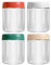 4 Pack 16oz Glass Jars with Lids,Overnight Oats Containers with Lids,Wide Mouth Mason Jars For Fruit, Salad Dressing, Sauce, Cereal, Sugar, Beans, Spice, Chia Seed Pudding Jars, Baby Food Containers