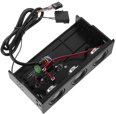 OSALADI Pc Front Panel Lautsprecher Stereo Surround Sound Eingebautes Mikrofon Kompatibel Mit Computergehäusen Mit Optischem Laufwerk Einfache Installation Und Nutzung Für Verbesserten