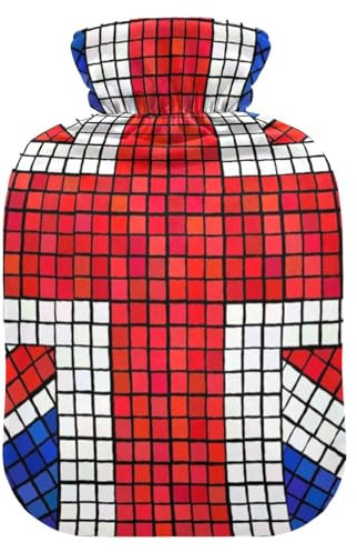 ISAOA Union Jack Flag Hot Water Bottle,M