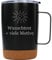 Edelstahl Tasse Schwarz mit Kork 300 ml mit Gravur und Motiv - personalisierter Becher mit Korkboden, doppelwandig, für Kaffee, Tee, heiße Schokolade, mit Schiebedeckel