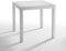 Tomaino Tavolo quadrato per esterno/interno in plastica simil rattan (Bianco 2)