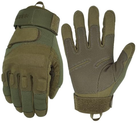 Seibertron® Damen Herren S.O.L.A.G Handschuhe taktisch Vollfinger Militär Kampf Armee für Airsoft Militär Paintball Schießen Und Other Outdoor Activities Handschuhe Army Green L