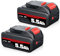 2PACK 5.5Ah 18V Replacement 18V Lithium Ion Battery for Dewalt Batteries Compatible with DCB200 DCB204 DCB206 DCB201 DCB203 DCB181 DCB180 20V DCD/DCF/DCG/DCS Series Compatible（5.5AH 2P）
