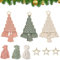 RANJIMA Makramee Set für Weihnachtsdeko, 3 Set Weihnachtsbaum DIY Makramee Set für Anfänger, Makramee Garn Kit mit Anleitung,Basteln Erwachsene für DIY Deko Weihnachten, Traumfänger, Weihnachtsschmuck
