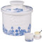 imposyu Beurrier à Eau Bleu Beurrier Ceramique 6,7oz Conserve de Beurre Fromage Beurrier à Eau avec Couvercle pour Conserver le Beurre Frais