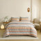 Pureant Boho-Azteken-Bettwäsche-Set, Queen-Size-Größe, West-Orange, Dreiecks-Bettwäsche-Sets für Damen und Herren, rustikal, exotisch, Tribal, geometrisch, Bauernhaus, Aztekenmuster, Navajo,