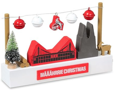 1. FC Köln Holz-Dekolandschaft „Määährrie Christmas“