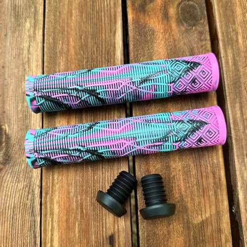 Gemischte Farbe Lenkergriffe für BMX, 160mm Stunt Roller Fahrrad Griffe, Fahrrad Lenkergriffe für MTB, Weiche TPR Material, Scooter Griffe für Big Wheel