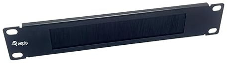 Equip Passacavo piastra spazzola 25,4 cm (10), 1U, nero
