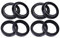 Motorrad Gabel Öl Dichtung Staub Abdeckung for FXST 1340 SOFTAIL STANDARD FXSTB NACHT ZUG FXSTC 1340 Softail Kunden(4pc seal 4pc cover)