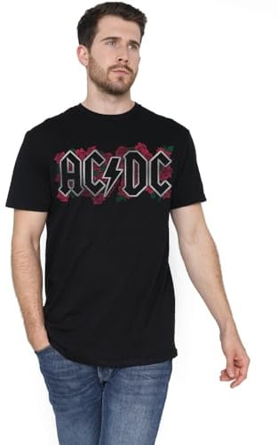 AC/DC ACDC Roses Logo Unisex T Shirt