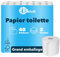 BOVE Papier toilette triple épaisseur – 40 rouleaux, 125 feuilles par rouleau – Blanc, 100 % cellulose, motifs discrets, extra doux et indéchirable – Certifié FSC et Ecolabel