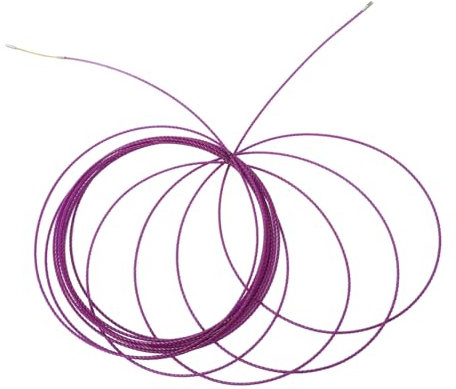 Lurrose Elektrischer Drahteinfädler Robustes Kunststoffstahl Werkzeug für Effizientes Einziehen von Drähten Rohren und Wandschlitzen für Elektroarbeiten und Vielseitigen