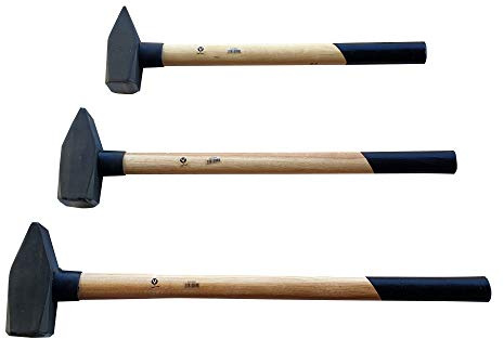 Schlosserhammer Hammer Vorschlaghammer 3/4/5kg Set 3tlg