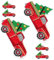 DOITOOL 6Stücke Weihnachtsbaum Applikationen Dekorative Bügelflicken für DIY Stickerei Aufnäher für Kleidung und Rucksack für Bastelprojekte und Reparaturen