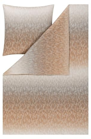 ESTELLA Bettwäsche Viktor | karamel | 135x200 cm + 80x80 cm | bügelfreie Qualität | pflegeleicht & trocknerfest | ideale Vier-Jahreszeiten-Garnitur | 100% Baumwolle