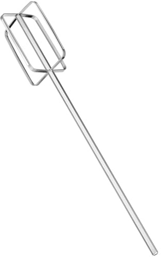 Hemobllo 40cm Edelstahl Rührstab für Bohrmaschine & Akkuschrauber, Extra Langer Rührbesen Aufsatz, Professioneller Fleischmixer & Farbrührer zum Mischen von Fleischpaste, Futter, Saucen & Teig