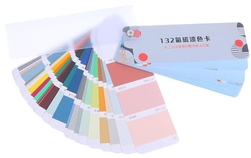 SAFIGLE Farbmusterkarten 132 Farben Farbtabelle für Industrie und Architektur Beschichtungen Lichtecht Vielseitig Einsetzbar für Metall Kunststoff und Wandfarben