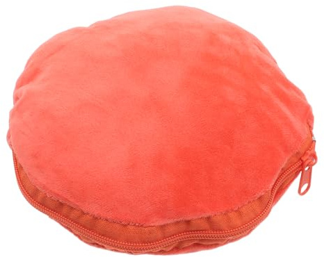 Generic Insulated Anti-Scald Hand Warmer Pouch with Zipper Closure, 20cm Orange Lint-Resistant Round Sleeve for Winter Hot Water Bottle Protection