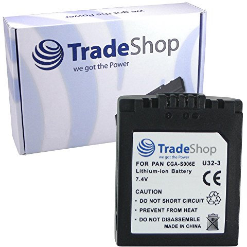 Batterie Li-ion 1500 mAh compatible avec Panasonic Lumix DDMC-FZ28 DMC-FZ35 DMC-FZ38 DMC-FZ-28 DMC-FZ-35 DMC-FZ-38 Leica V-Lux 1 V-Lux1 VLux I 1 remplace DMW-BMA7 CGA-S006 CGR-S006E