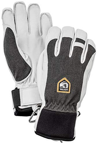 Hestra Army Leather Patrol Glove - Warmer, vielseitiger Schneehandschuh für Winter, Skifahren und Snowboarden - Charcoal - 11