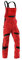 Kübler 32505365-5599-25 Latzhose Activiq Größe, Mittelrot/Schwarz, 25